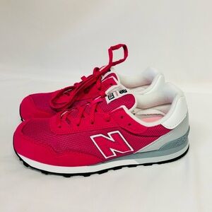 New Balance® 515 V1 Grade School Kids' Shoes Pink & White Size 2